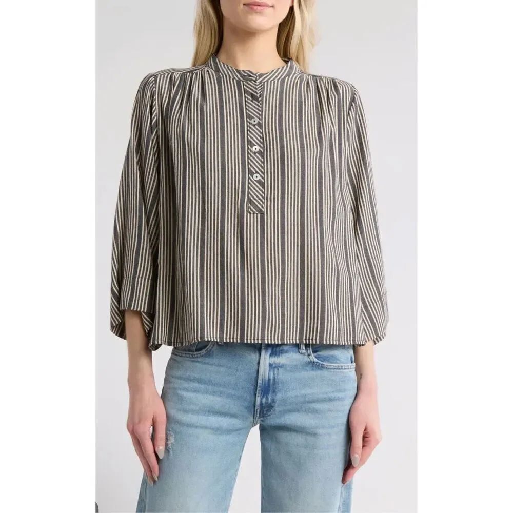 Mother the poppy Top striped crew neck XS